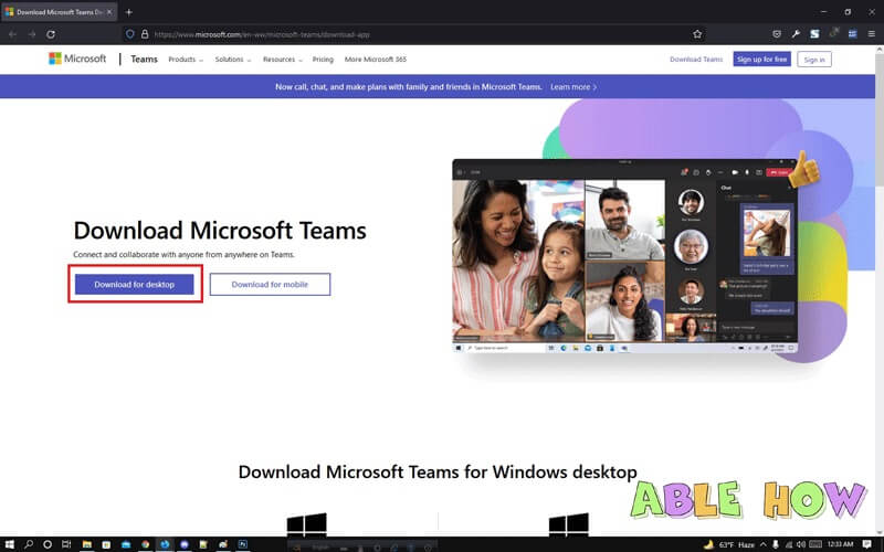 install Microsoft Teams