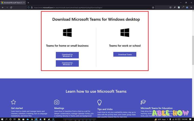 install Microsoft Teams